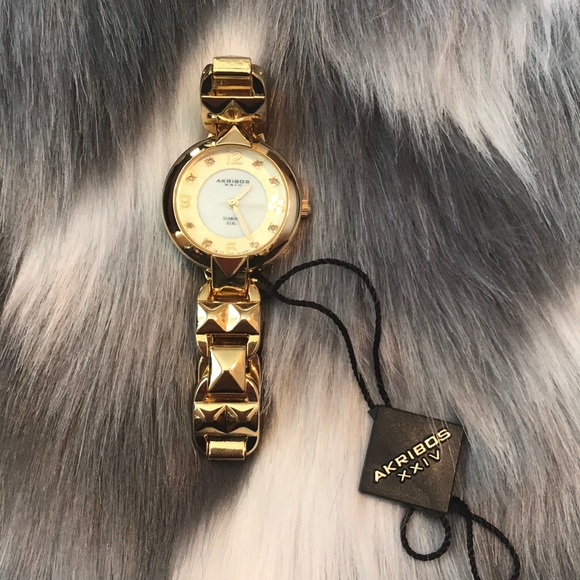 Gold Akribos XXIV Watch - Picture 1 of 3